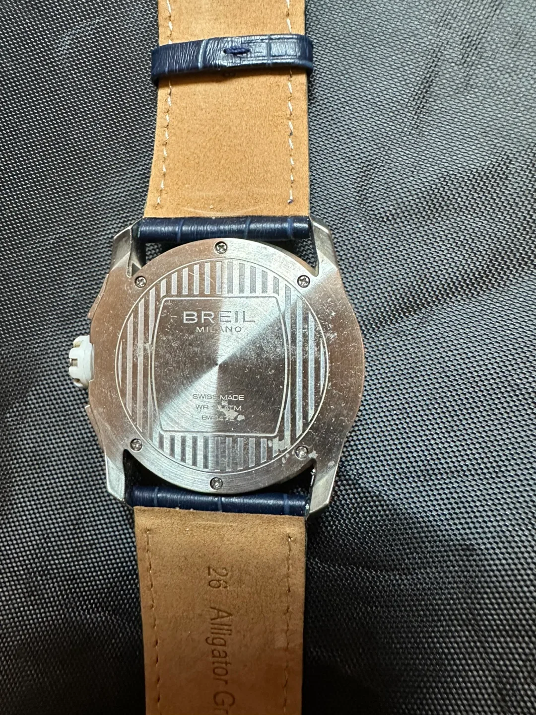 Breil Milano Watch with Blue Alligator Grain Strap image indicator(4)