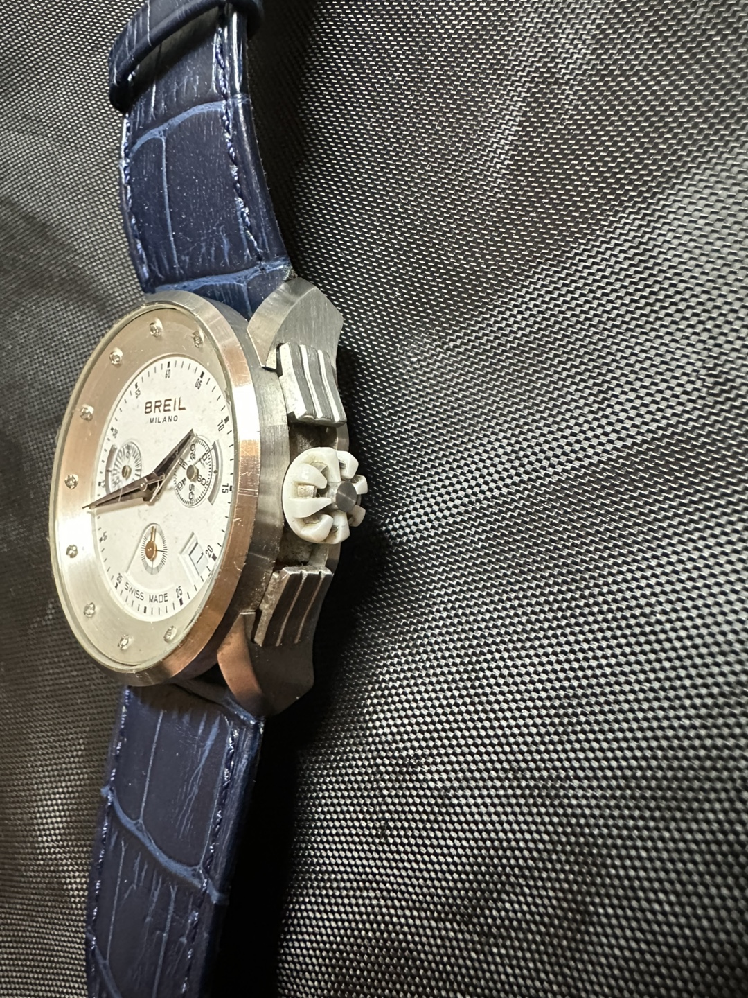 Breil Milano Watch with Blue Alligator Grain Strap - photo 3