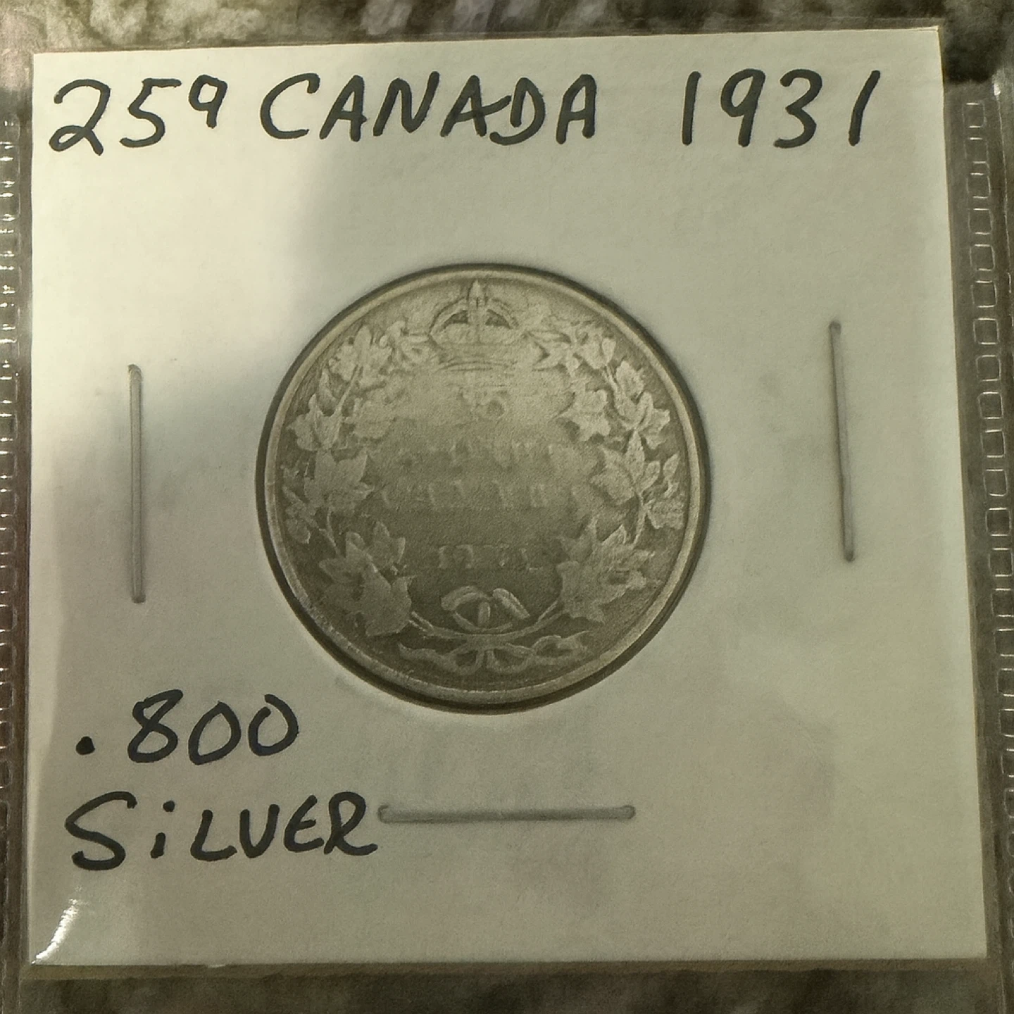 1931 Canada Coins - .800 Silver - photo 4