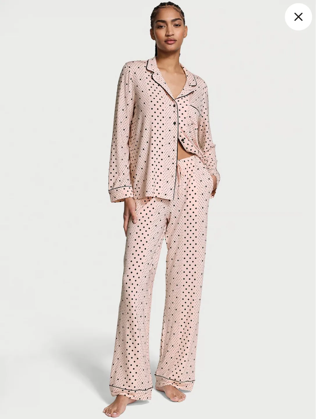 Victoria's Secret Pink Polka Dot Pajama Set thumbnail