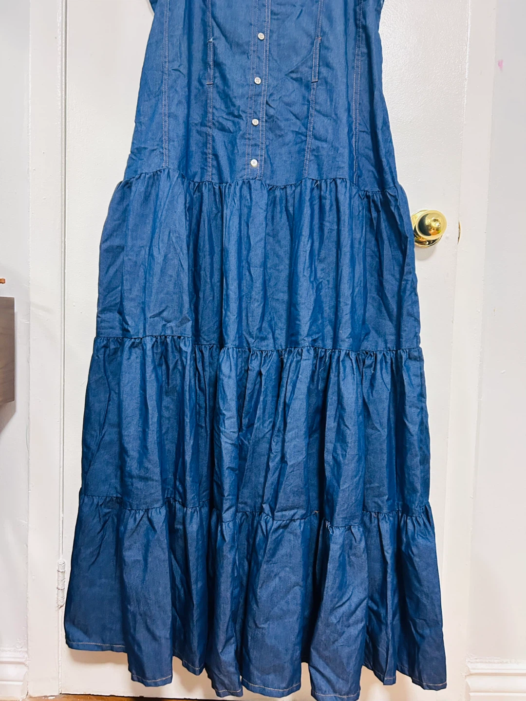 Denim Maxi Dress - photo 2