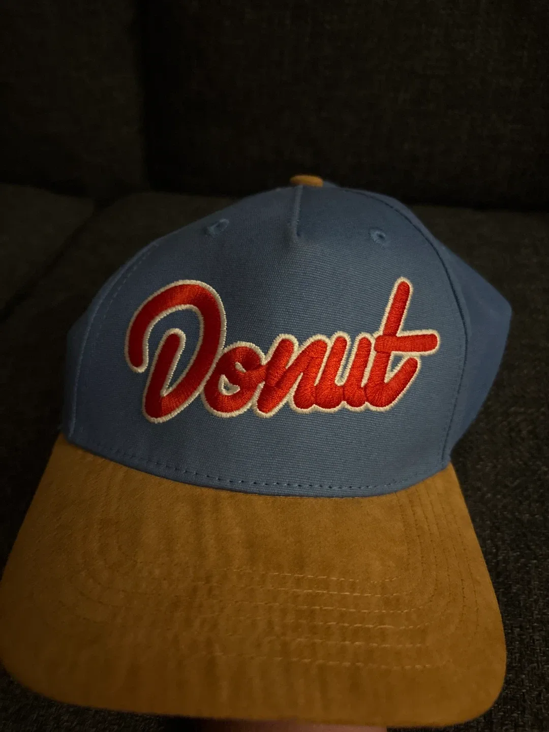 Donut Brand Blue and Brown Baseball Cap image indicator(5)