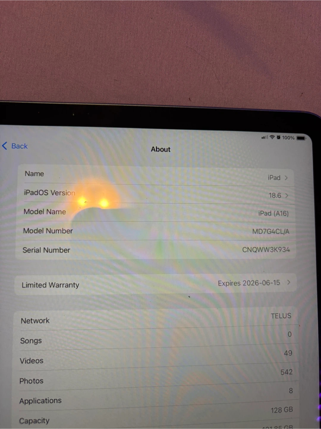 iPad (A16) 128GB with Charger - photo 4