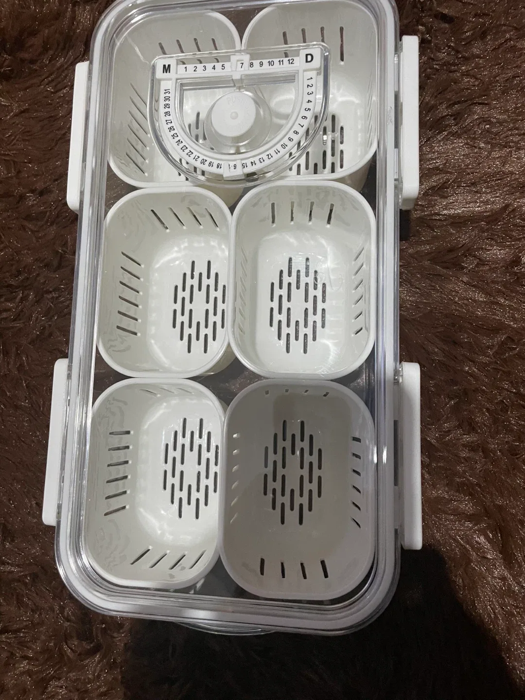 BRAND NEW White Divided Food Storage Container thumbnail