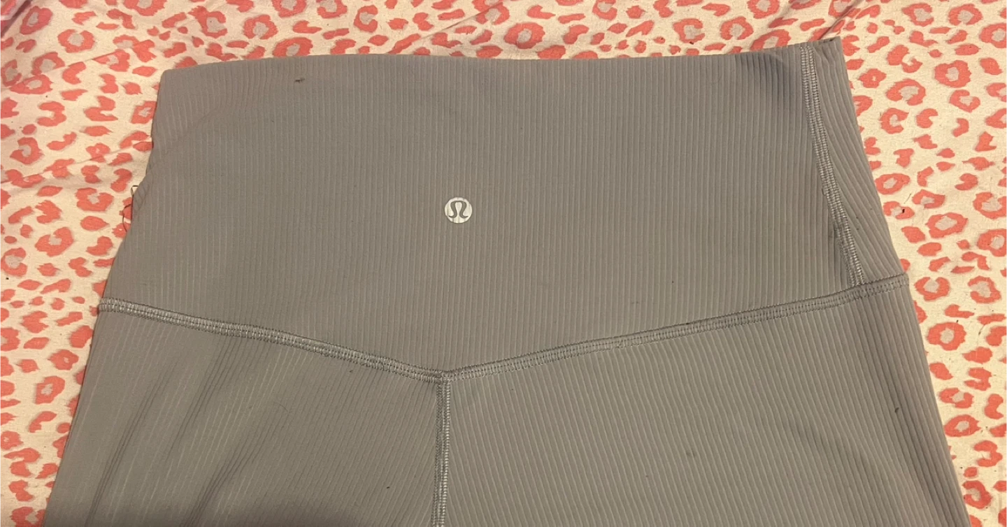 Lululemon Align High-Rise Grey Cropped Leggings Size 8 - photo 2