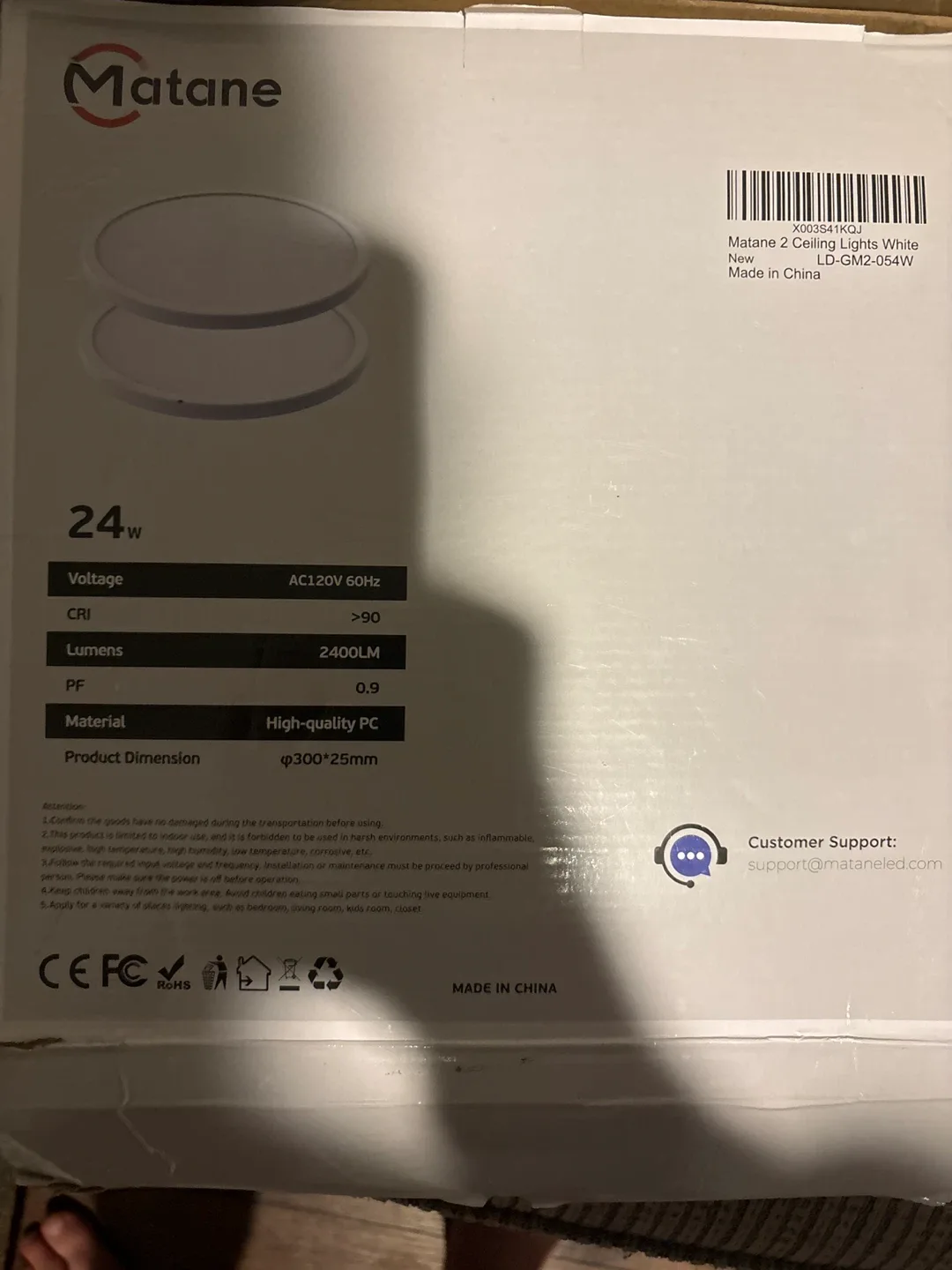 Matane 2-Pack LED Ceiling Lights - White image indicator(3)