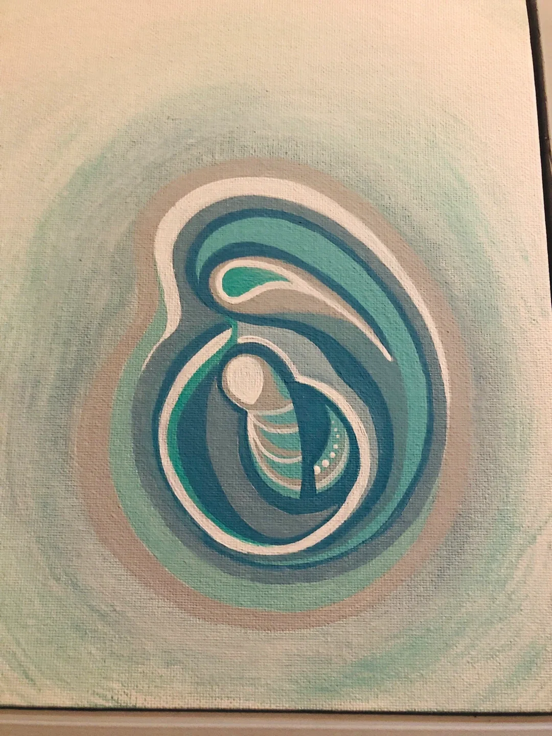 My paintings (mother and child) & (parting the sea) image indicator(2)