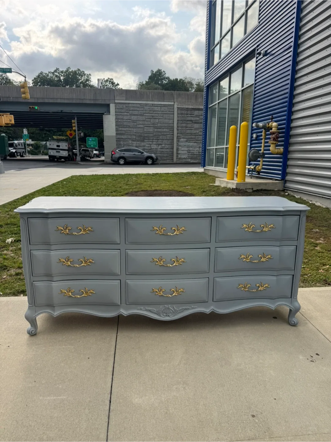 Free delivery french style triple dresser wood thumbnail
