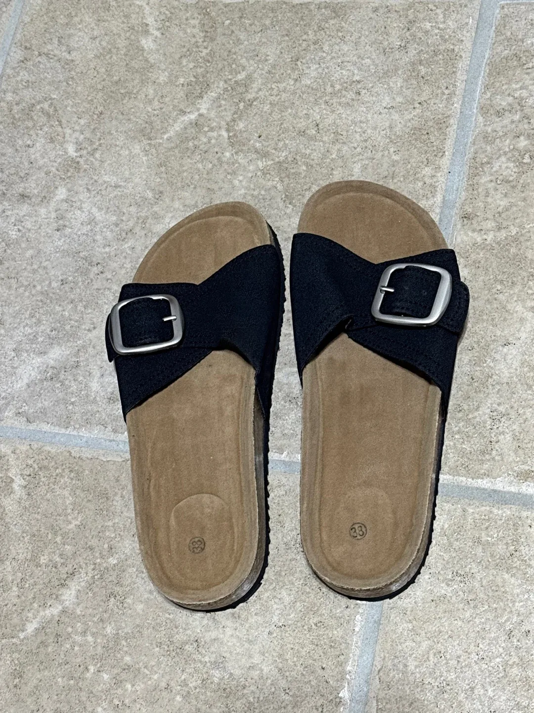 Black Buckle Sandals thumbnail