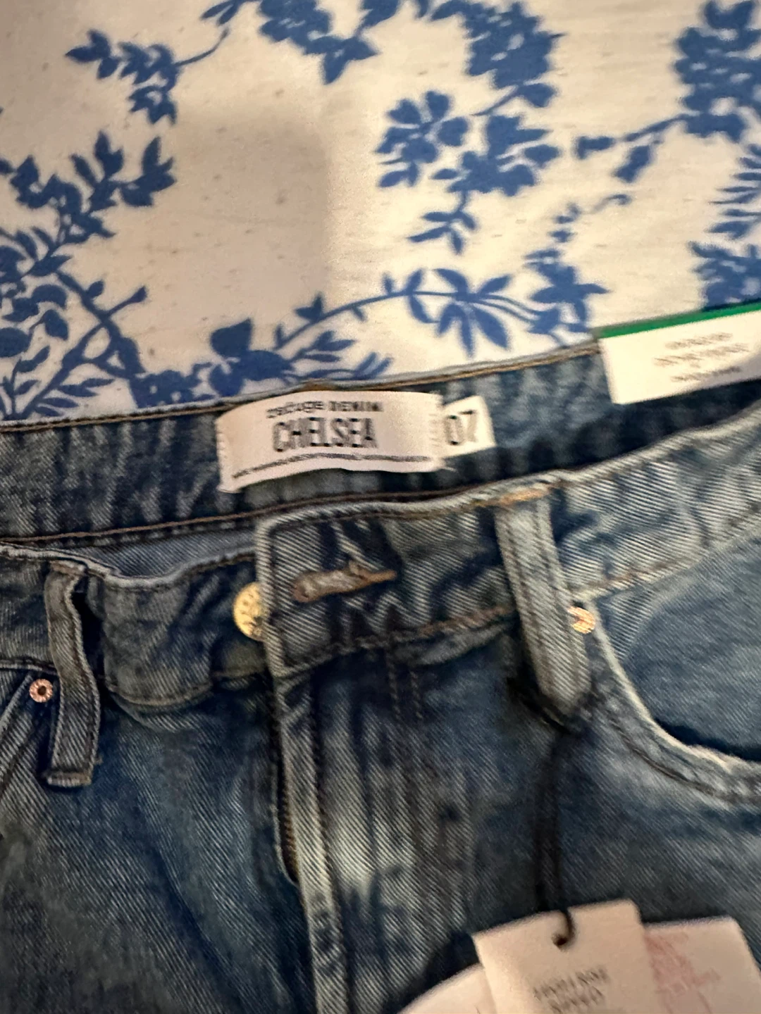 Denim Ripped Shorts - Size 7 - photo 2