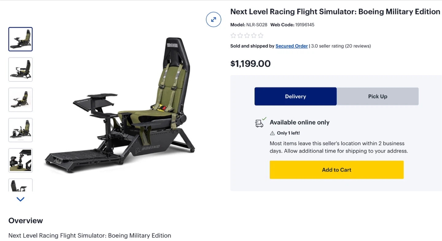 Next Level Racing Flight Simulator Chair & more! - photo 2