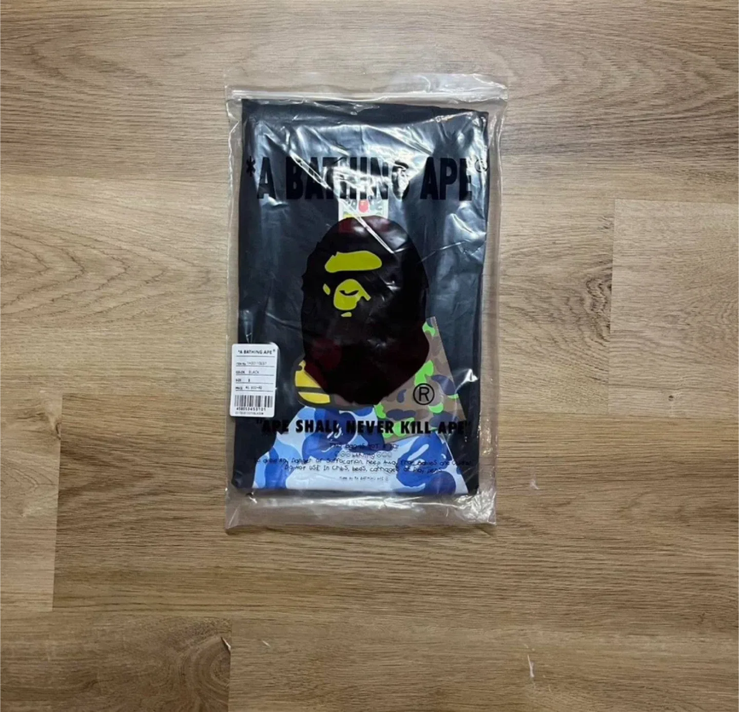 Bape Baby Milo Blue Camo Black T-Shirt Men’s – NWT image indicator(3)