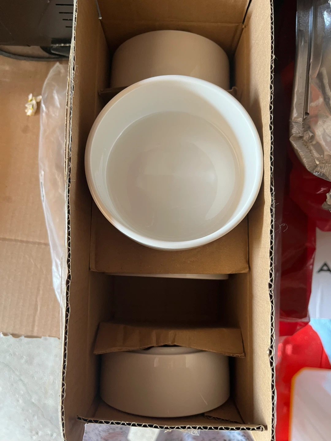 Set of 6 White Ceramic Bowls - NEW in Box - photo 3
