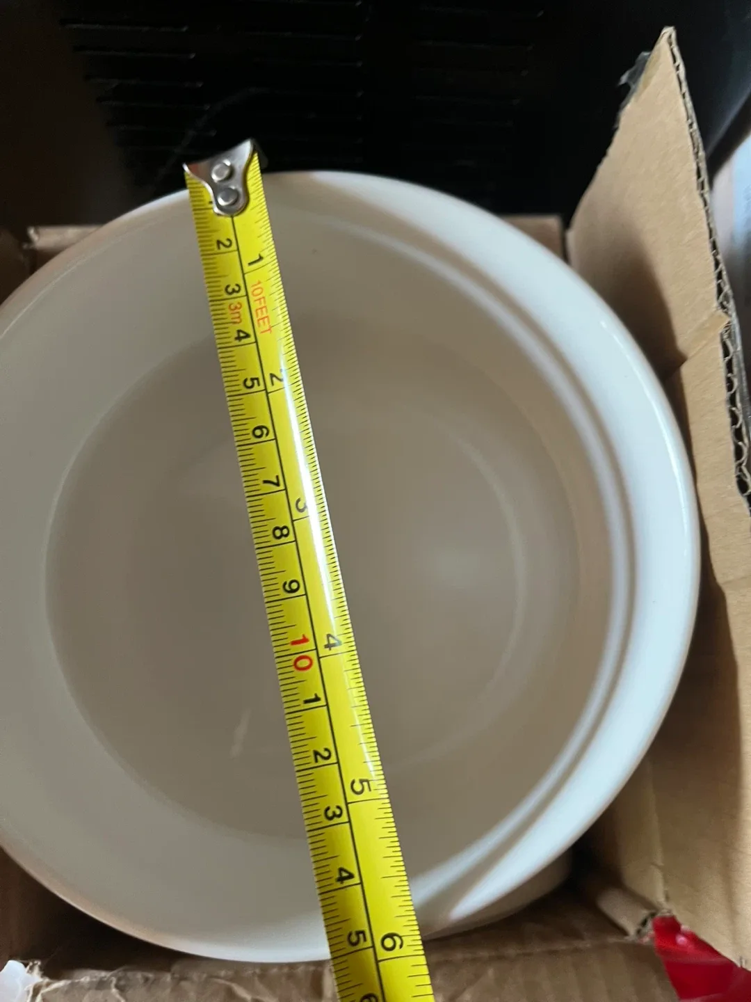 Set of 6 White Ceramic Bowls - NEW in Box image indicator(10)