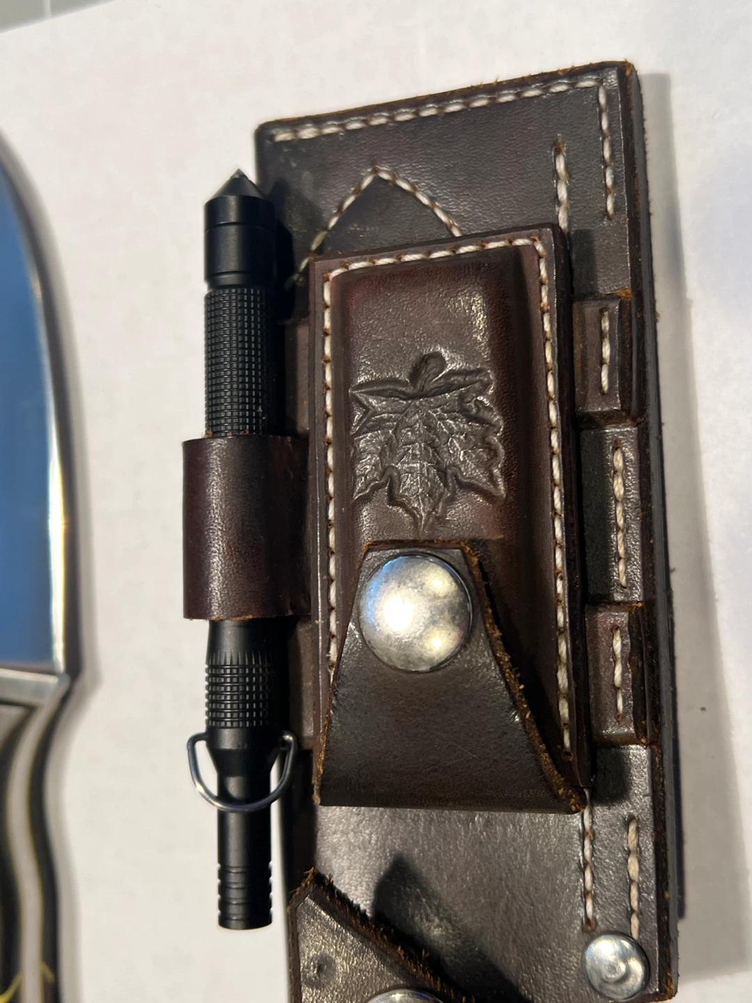 Custom Handmade Knife with Leather Sheath - photo 3