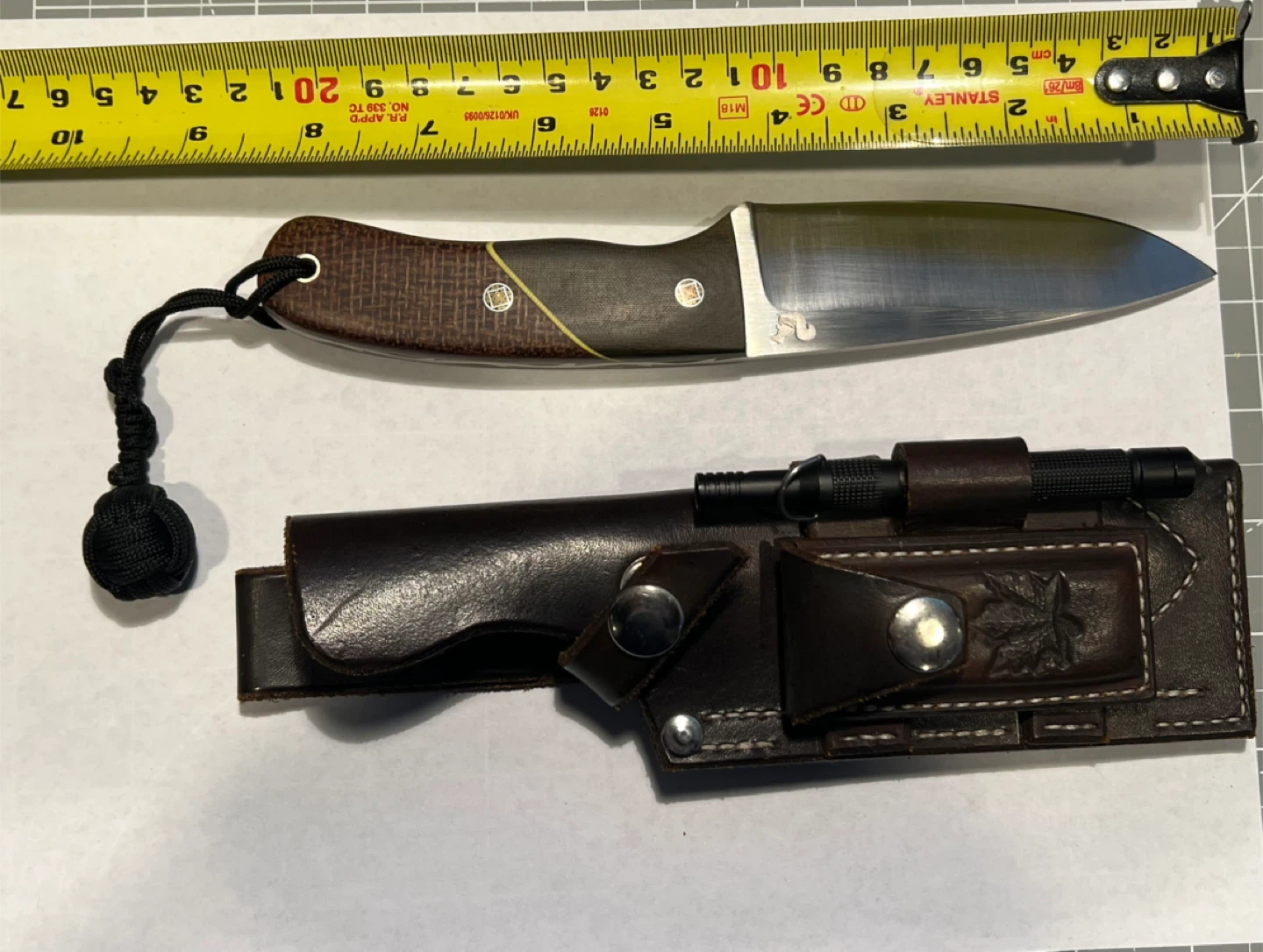 Custom Handmade Knife with Leather Sheath - photo 4