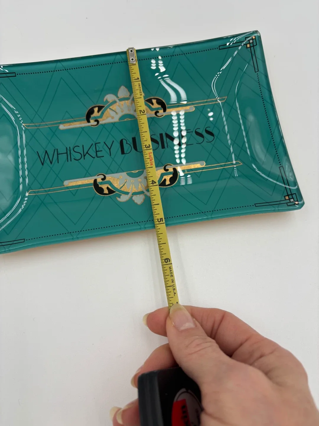 Whiskey Business Decorative Glass Tray image indicator(3)