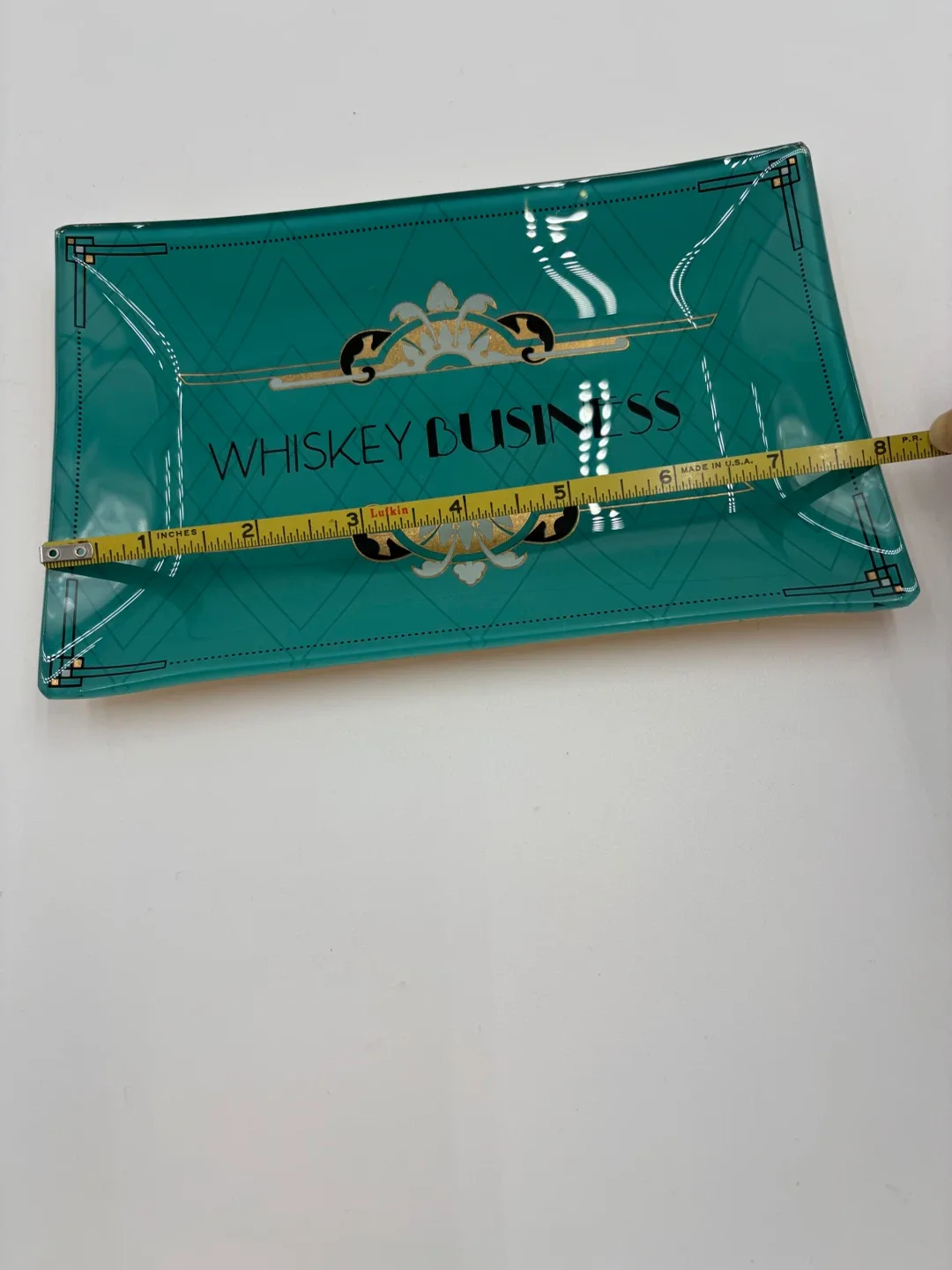 Whiskey Business Decorative Glass Tray image indicator(2)