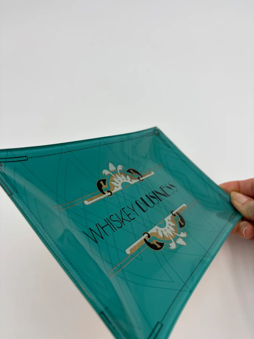 Whiskey Business Decorative Glass Tray image indicator(4)