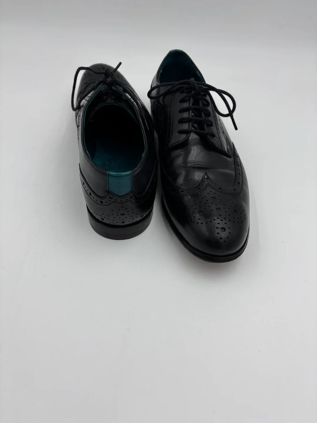 Ted Baker Leather Wingtip Oxford Dress Shoes Size 8 Mens (42) image indicator(3)
