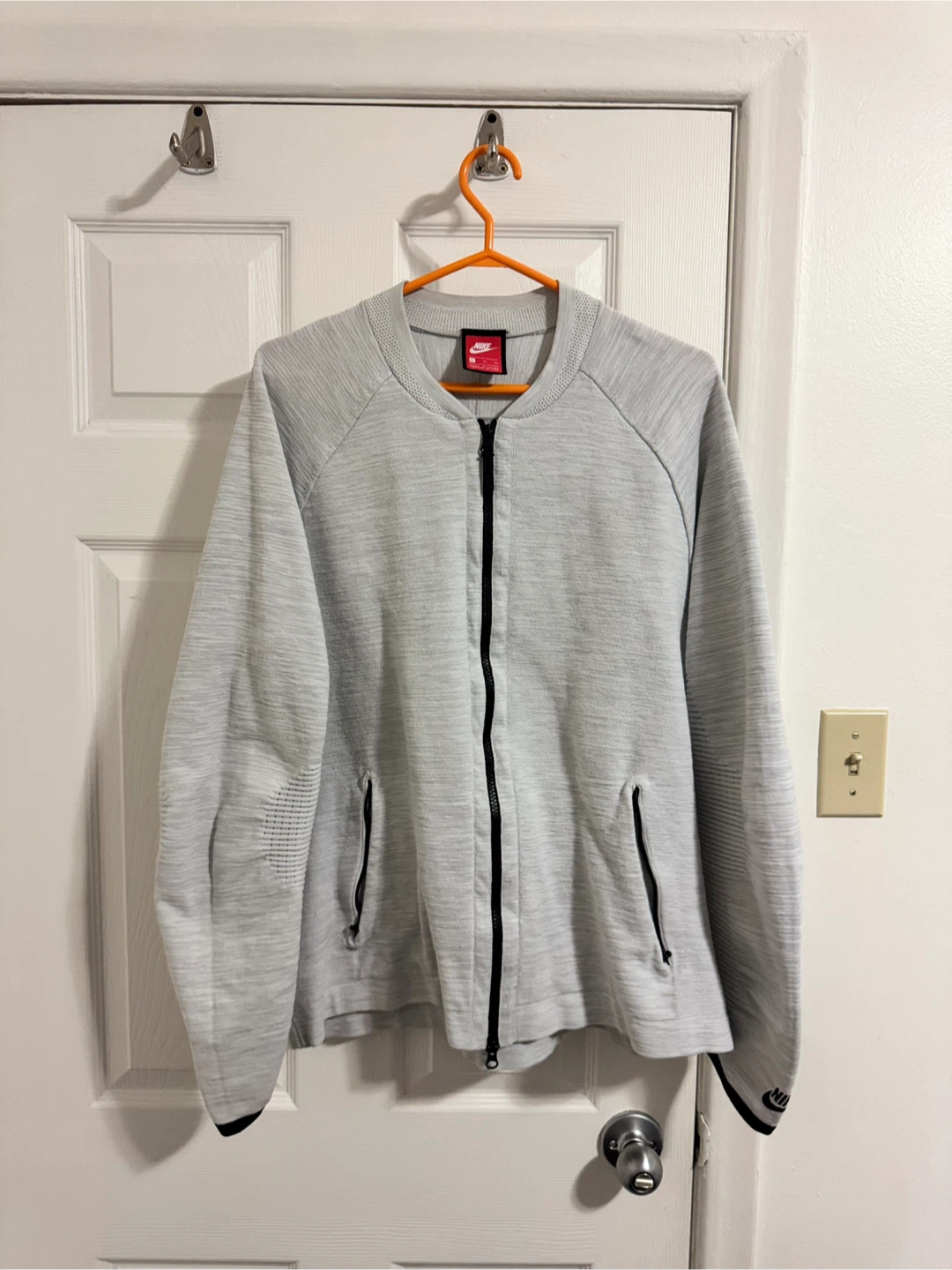 Nike Tech Knit Jacket White & Platinum (XL)