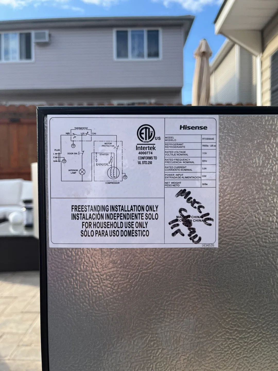 Hisense Mini Fridge - Stainless Steel image indicator(3)