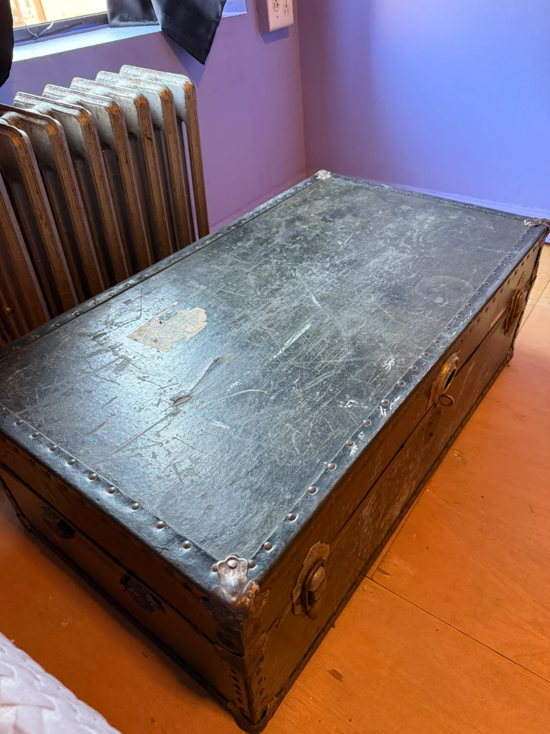 SALE Vintage chest storage - steamer trunk - photo 5