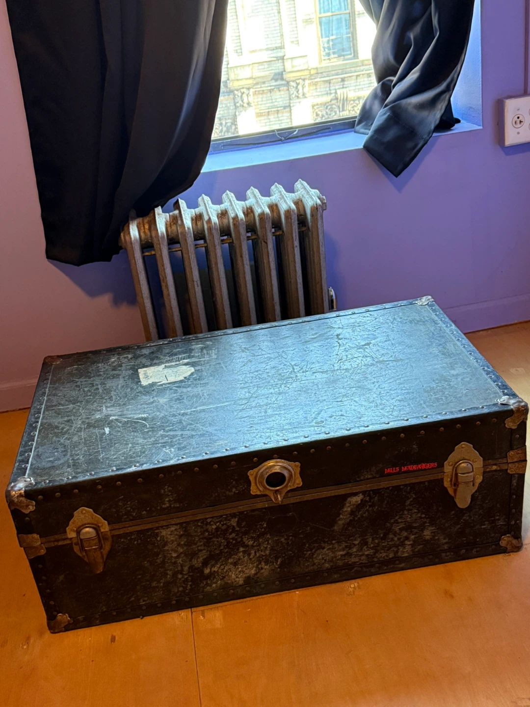 SALE Vintage chest storage - steamer trunk - photo 3