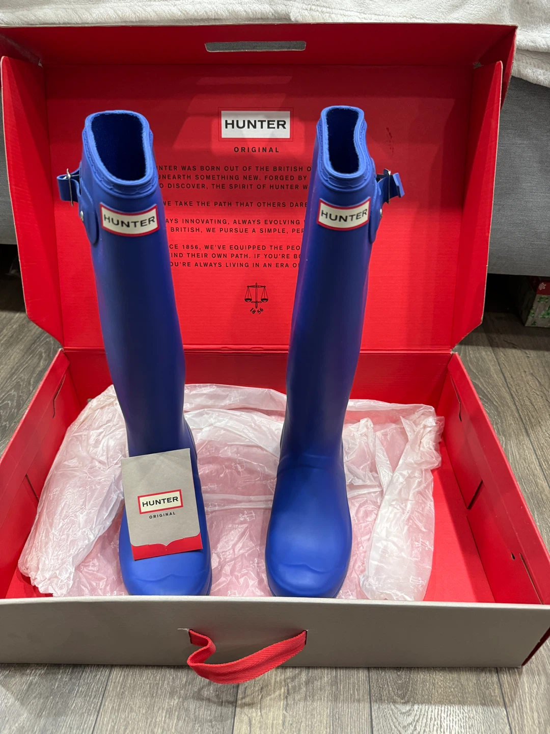 Hunter Original Tour Rain Boots - Bright Cobalt - US 8 - photo 2