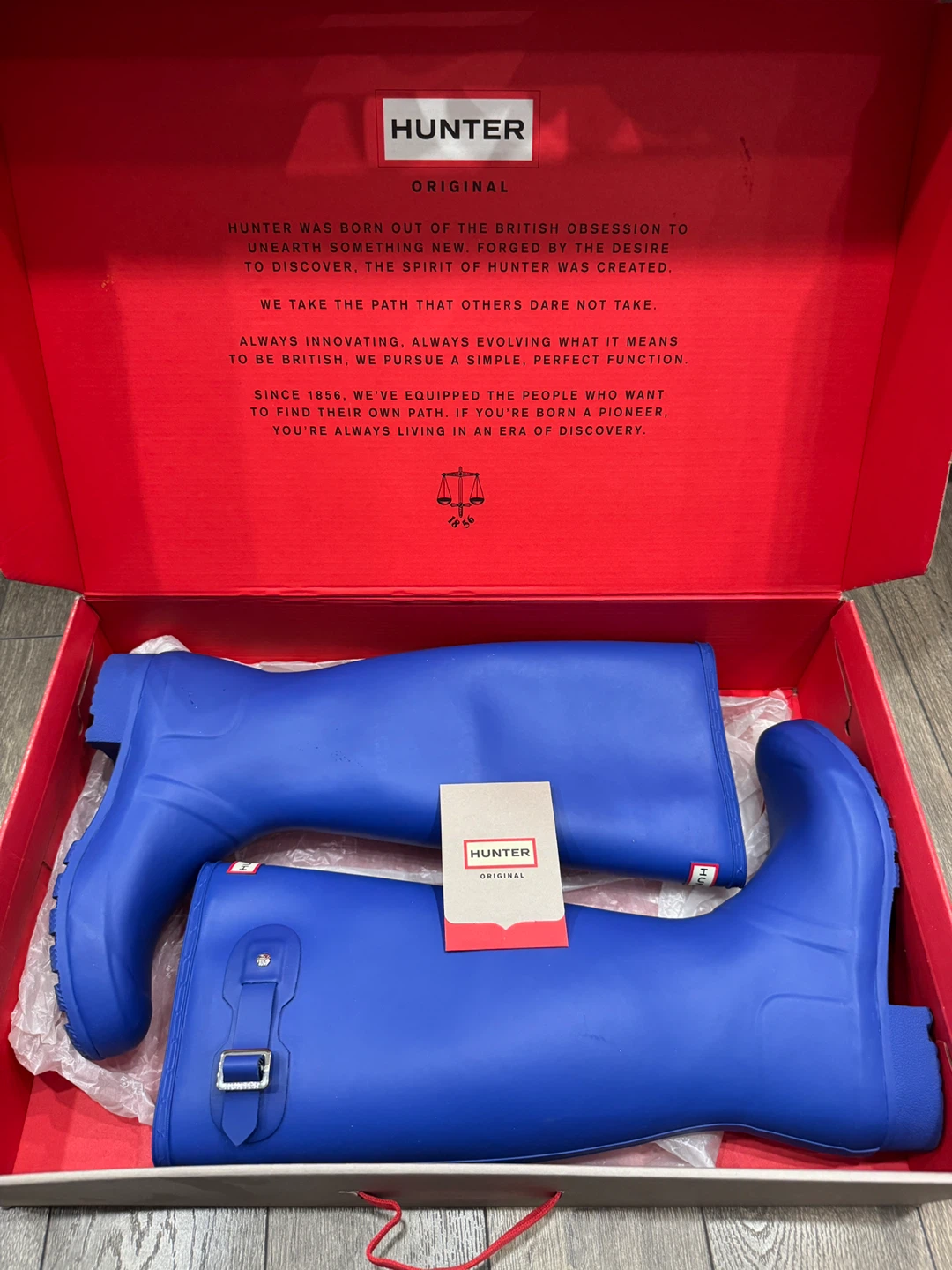 Hunter Original Tour Rain Boots - Bright Cobalt - US 8