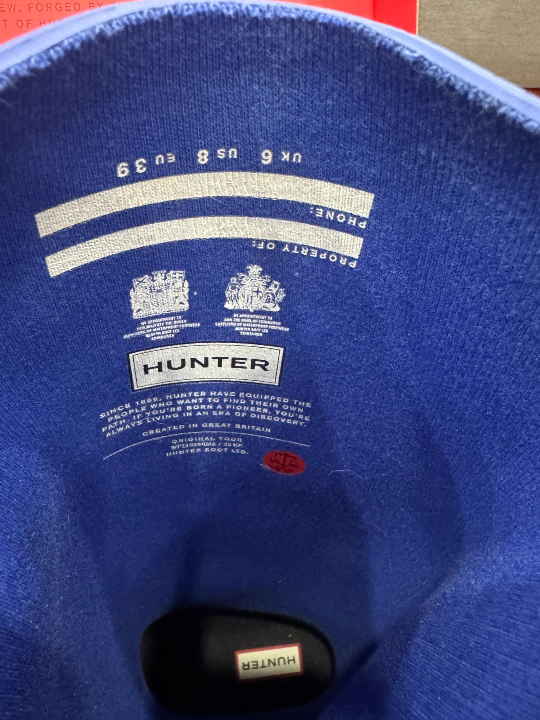Hunter Original Tour Rain Boots - Bright Cobalt - US 8 - photo 4