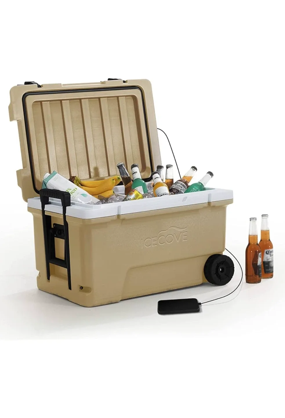 IceCove 60-Quart Solar Cooler Insulated Portable Rolling thumbnail