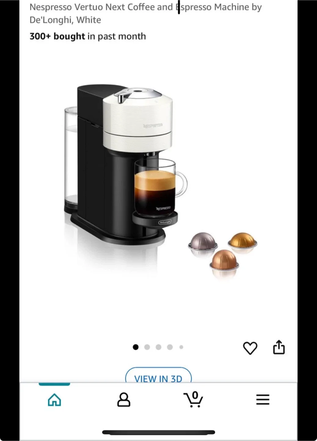 Nespresso Vertuo Next Coffee and Espresso Machine thumbnail