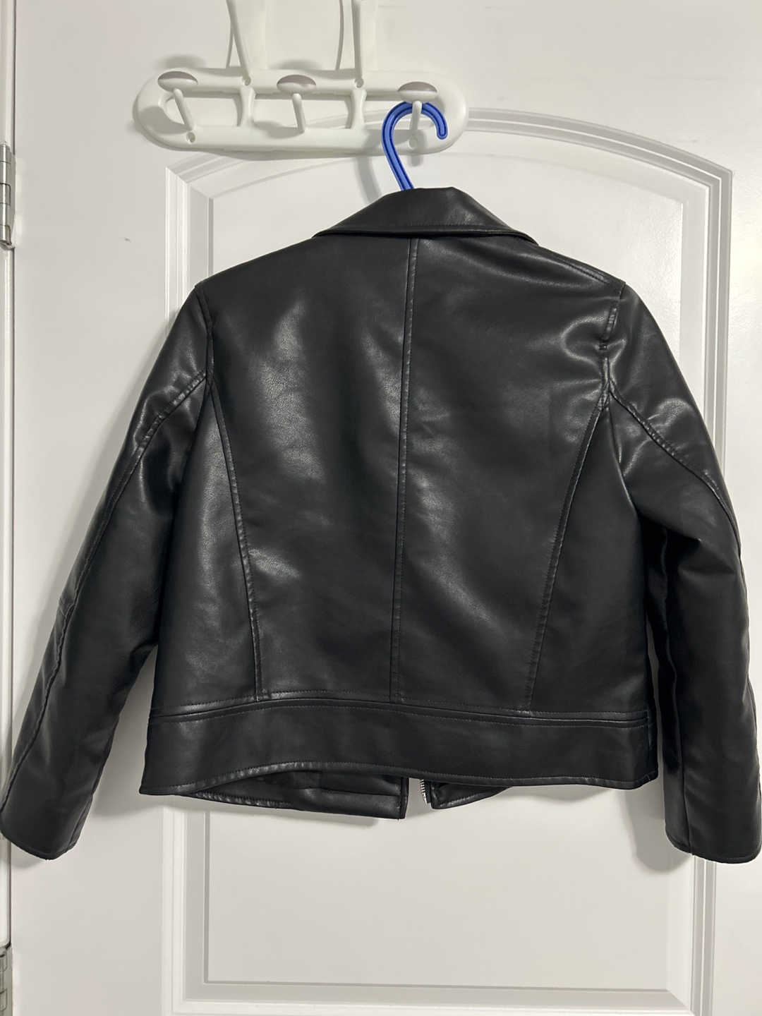 Zara Black Faux Leather Jacket Size S - photo 2