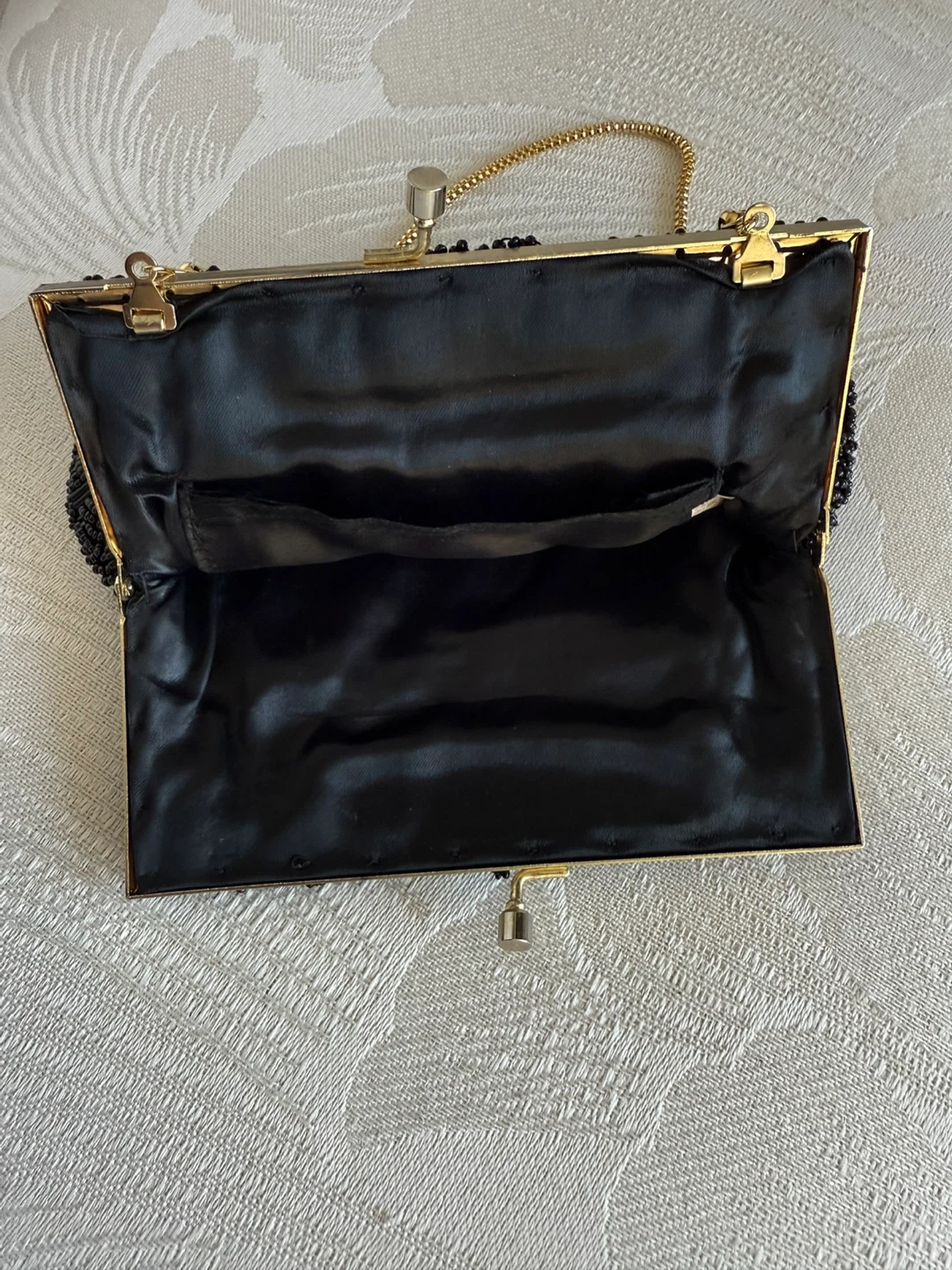 Vintage Beaded Black Evening Bag - photo 2