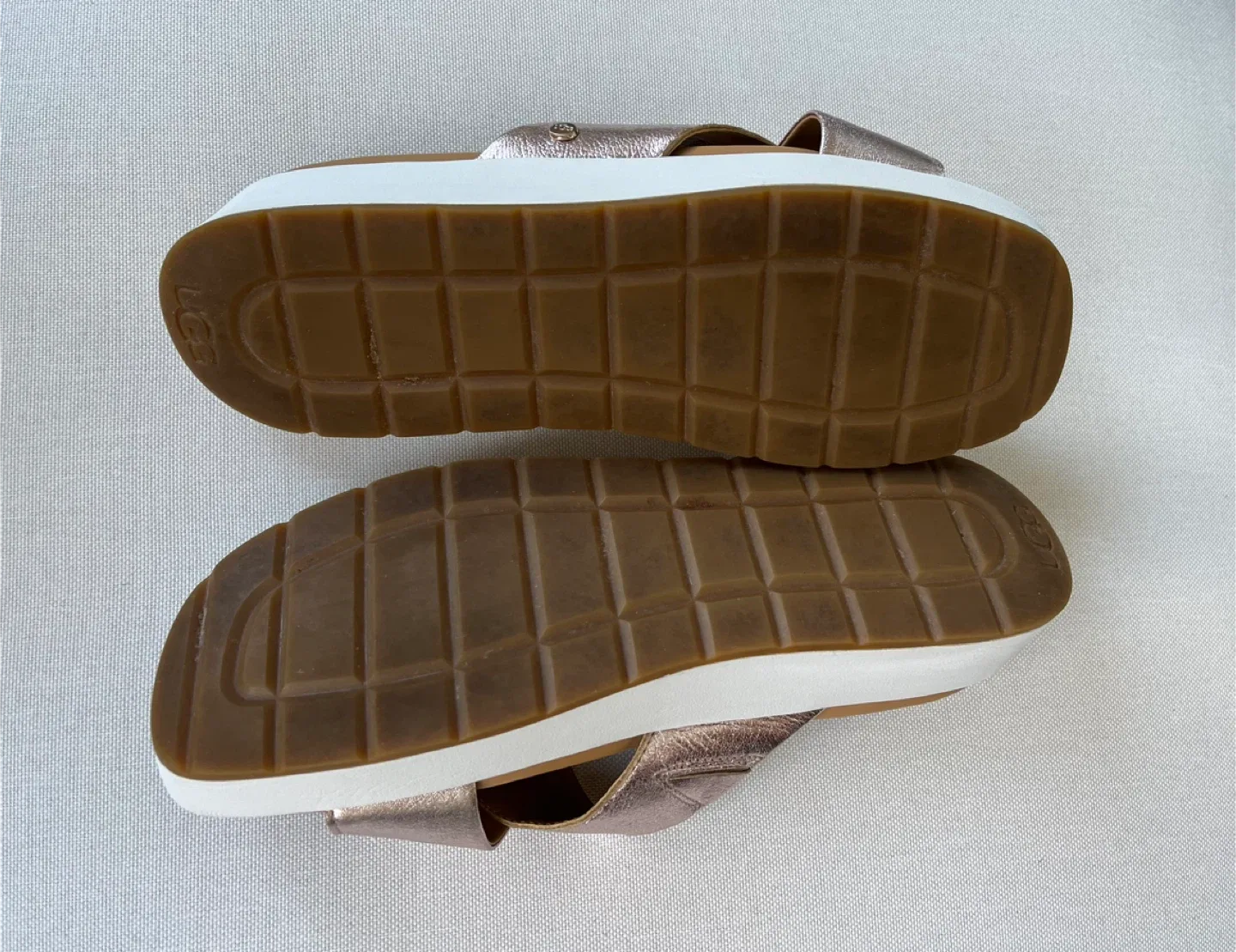 UGG Rose Gold Sandals Women Size 9.5 image indicator(6)