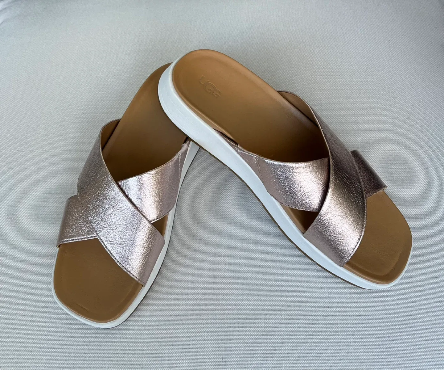 UGG Rose Gold Sandals Women Size 9.5 image indicator(3)
