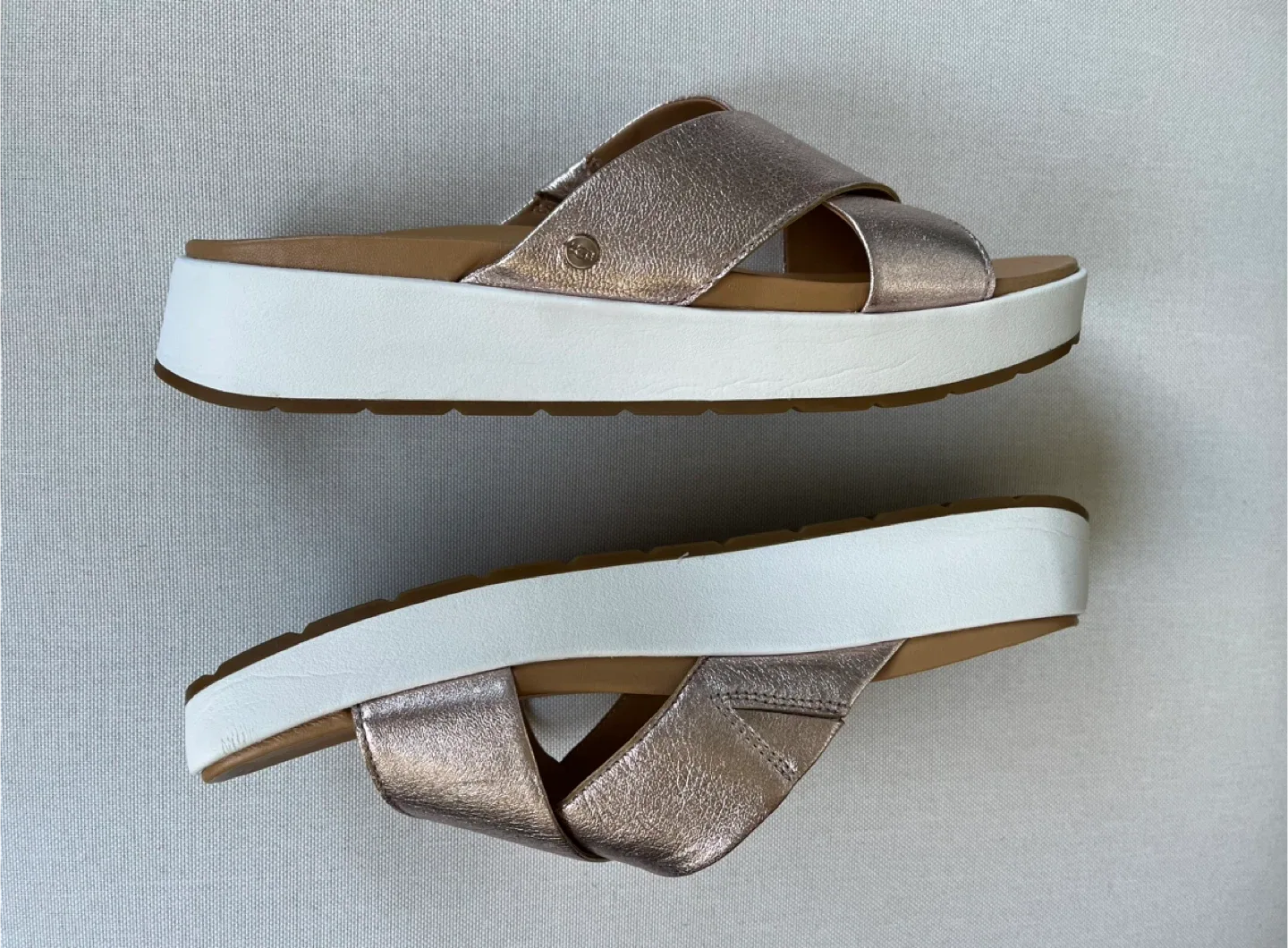 UGG Rose Gold Sandals Women Size 9.5 image indicator(4)