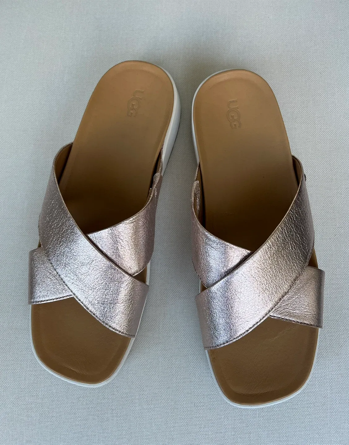 UGG Rose Gold Sandals Women Size 9.5 image indicator(5)