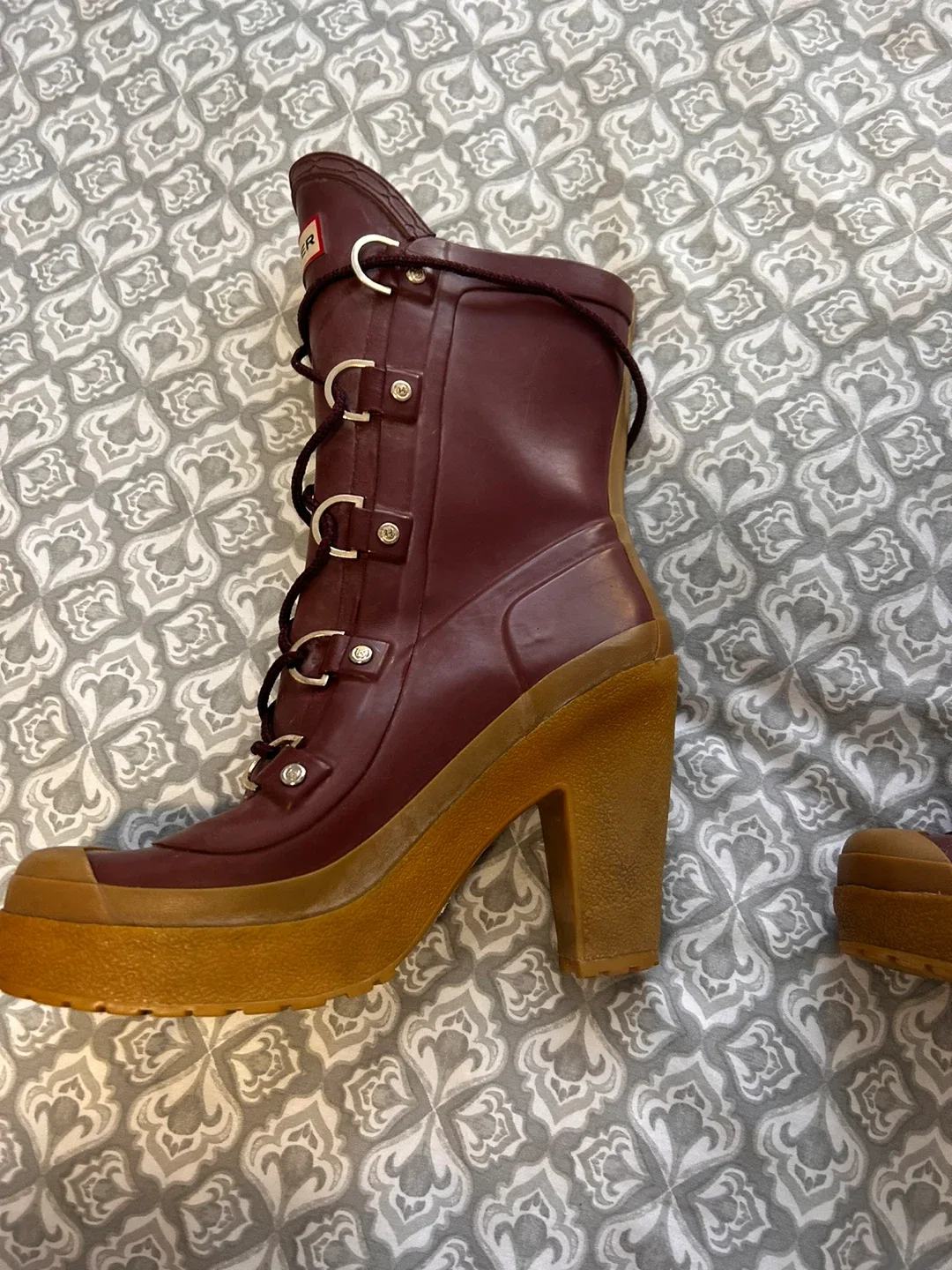 Hunter Women's Insulated Heeled Rain Boots - Size 7 image indicator(10)