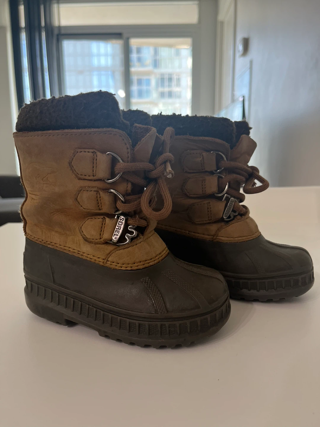 Sorel Budger Brown Winter Boots Size 7 US-24 EU 🥕