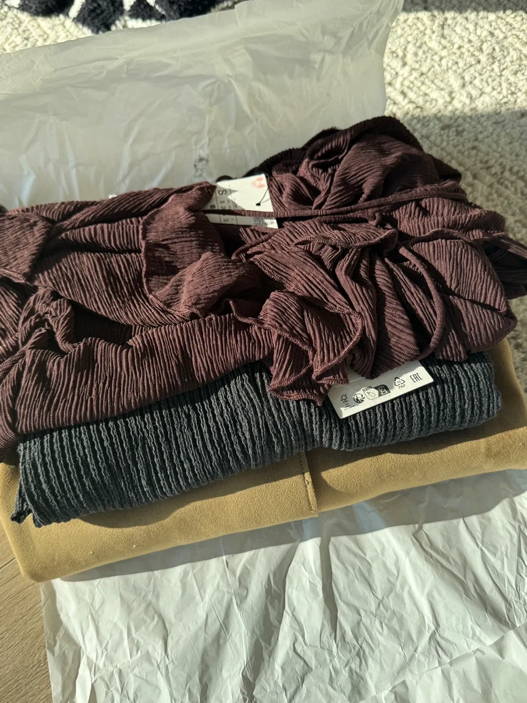 Bulk Sale: Knit Tops & Faux Suede Jacket thumbnail