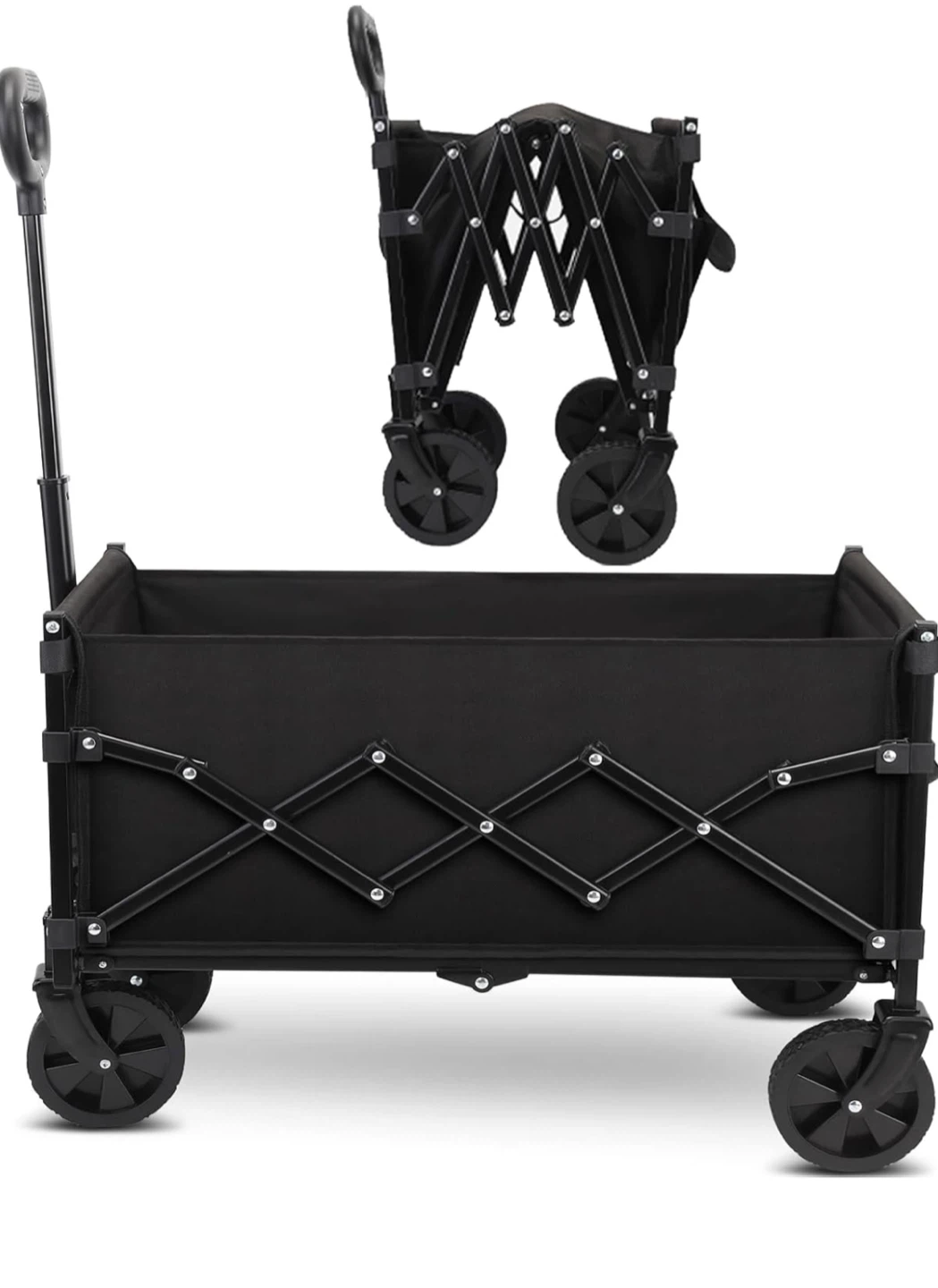 Collapsible Outdoor Utility Wagon - Black - photo 2
