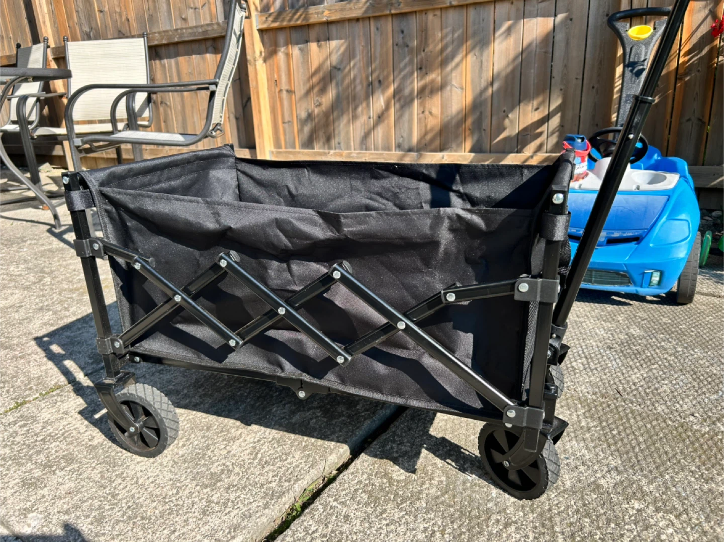 Collapsible Outdoor Utility Wagon - Black - photo 5