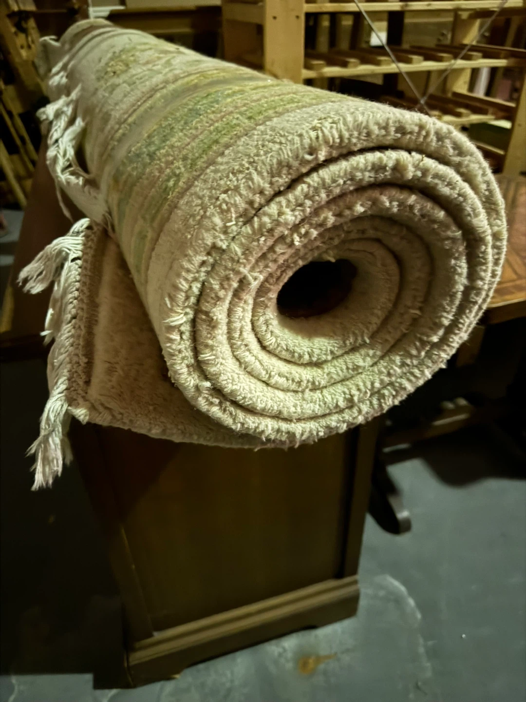 Rectangular Area Rug with Fringe - photo 3