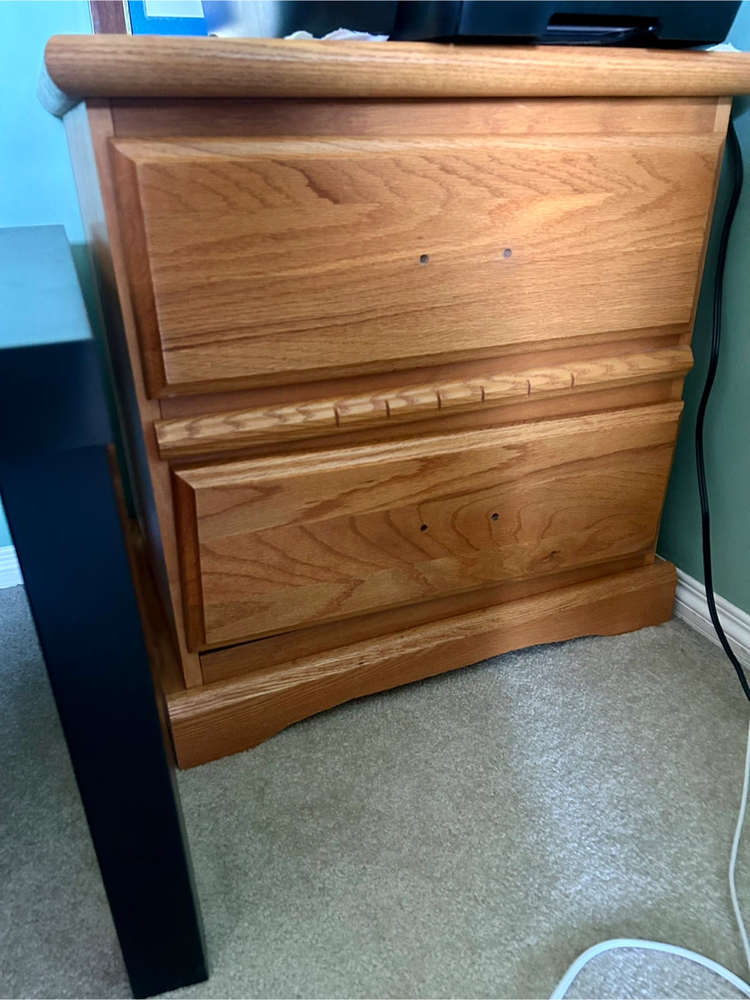Oak Bedroom Furniture Set – Dresser, Armoire, & Nightstand - photo 3