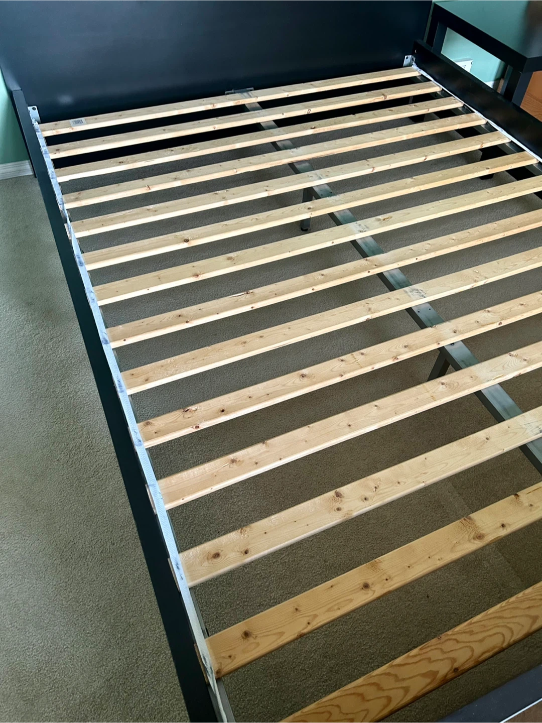 Queen Bed Frame with Mattress + 2 Bedside Tables - photo 2