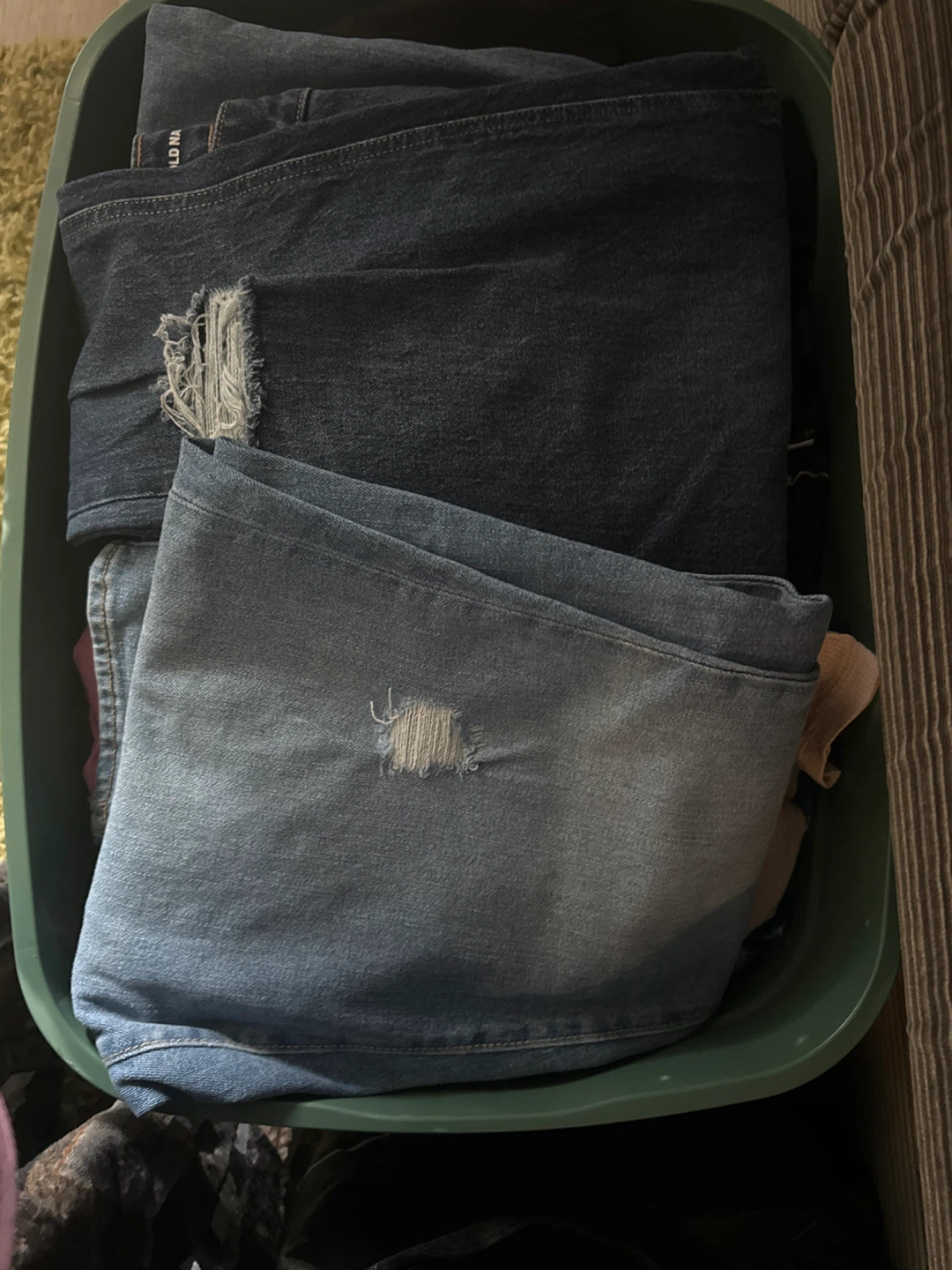 Distressed Denim Jeans