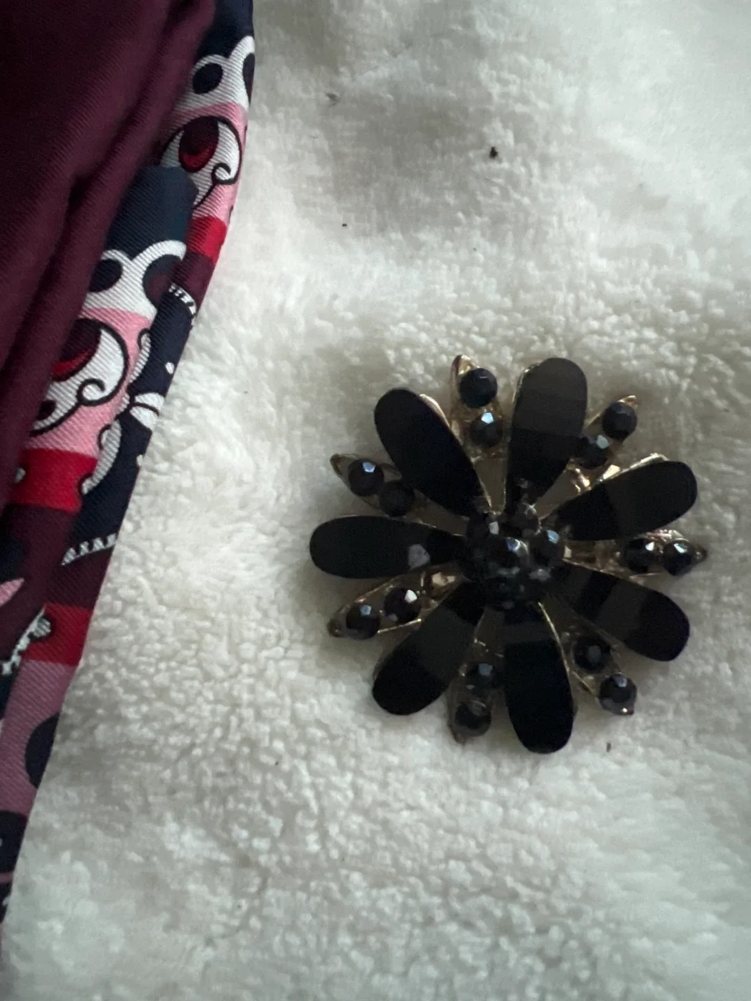 Brooks Brothers Silk Scarf - Burgundy image indicator(3)