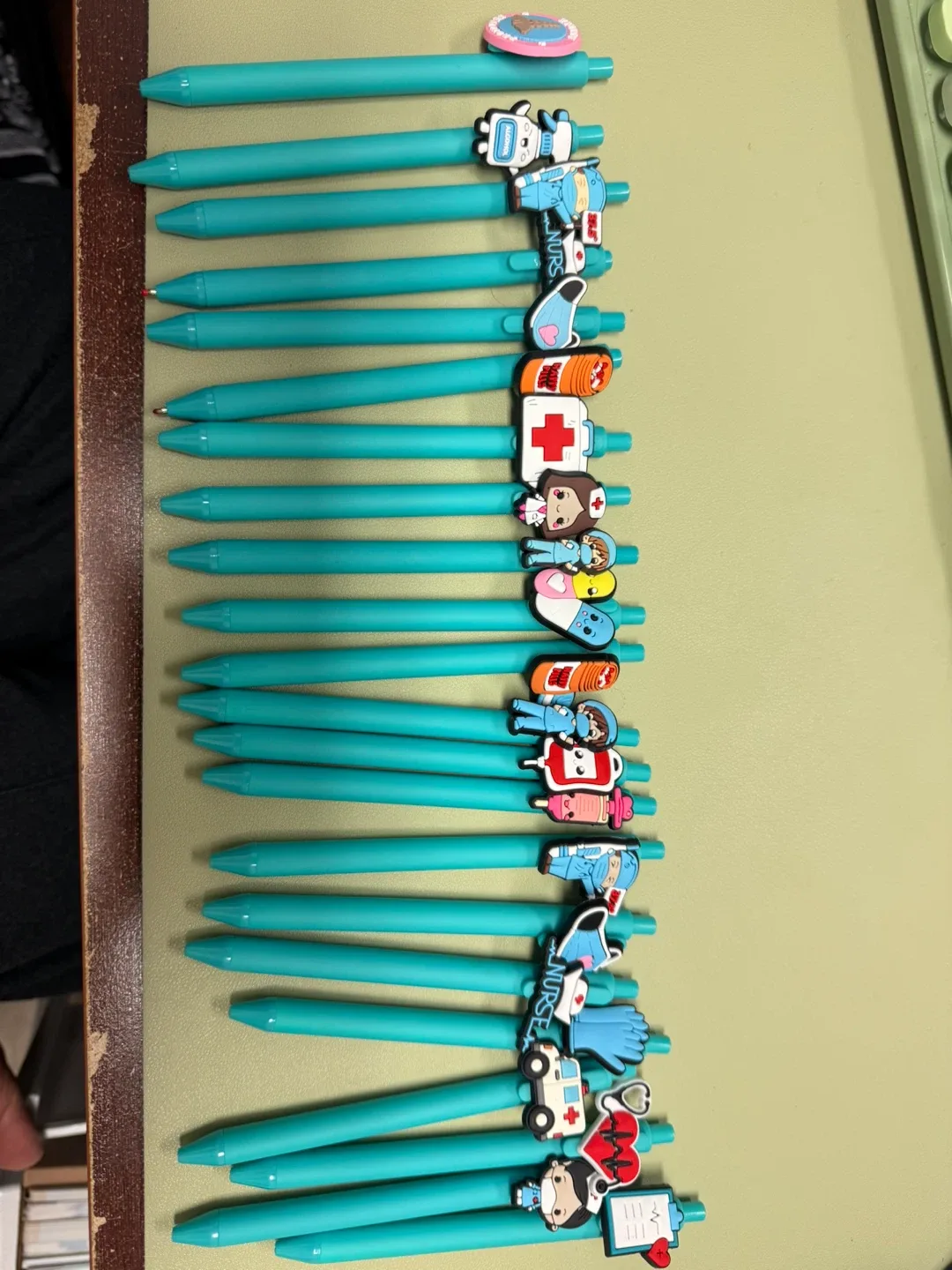 Nurse Theme Teal Pens - Set of 22